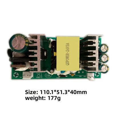 High-Efficiency 24V 5A Power Board 120W AC-DC Switching Power Supply Module for Audio and Small Home Appliances