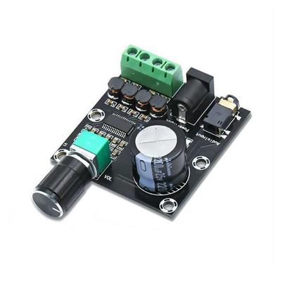 Modulo di amplificatore analogo compatto da 20Hz a 20KHz con interfaccia di ingresso da 3,5 mm e finitura argento