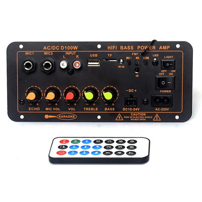 D100W Bluetooth 5.0 Power Amplifier Board con potenza di 100W e supporto radio FM per altoparlanti da 8 a 12 pollici