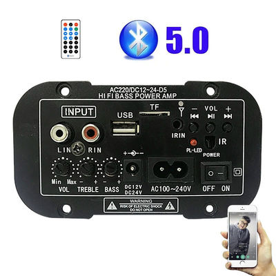 Scheda amplificatore di potenza radio FM Bluetooth 5.0 con potenza 100 W per audio domestico e per auto