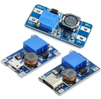 Creatall MT3608 Modulo di potenziamento CC-DC 2A Boost Board Voltaggio di ingresso 2-24V Voltaggio di uscita 30V