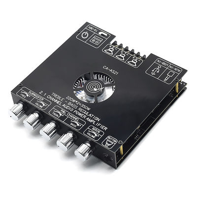 ZK-AS21 2.1 Canale Amplificatore di Potenza Digitale Modulo 220W*2+350W Alto Tono Basso Subwoofer TPA3255 BT Home Audio AS21