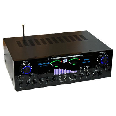 Amplificatore di potenza per karaoke domestico AV-888BT 2800W, nuovo modello, 7.1 canali, sintonizzazione zona, alta potenza, struttura in metallo a doppio anello