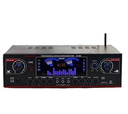 AV-888 7.1 Canale 2000W Amplificatore di Home Theater Karaoke Altoparlante Dual Loop 12 Tube Realizzato in metallo resistente