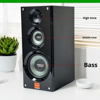 Abito:Cyclone n. 8 Altoparlante ad amplificatore casalingo a tre vie dipinto Set con amplificatore SR8800 e subwoofer da 10 pollici