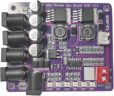 CA-403S Mini Router Supply Board ininterrottabile con 40W di uscita 11,1V di ingresso della batteria e protezione da cortocircuito